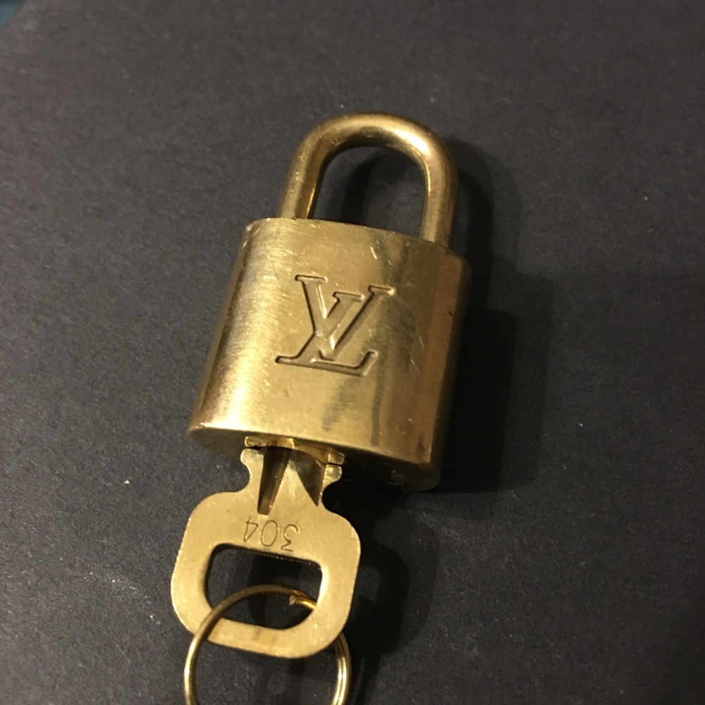 Louis Vuitton Brass Lock and Key #304